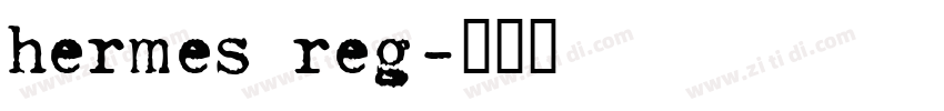 hermes reg字体转换